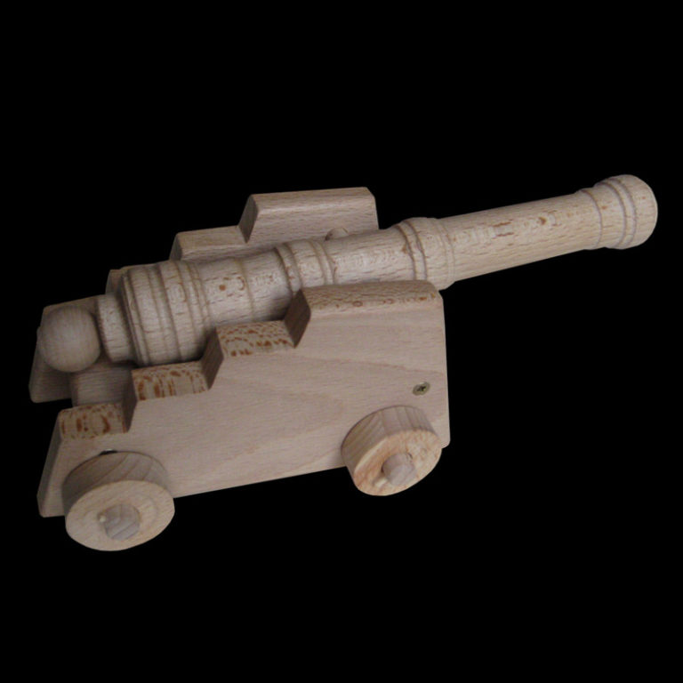 Schiff Kanone Schussfunktion Typ S1 Echtholz im schicken Design